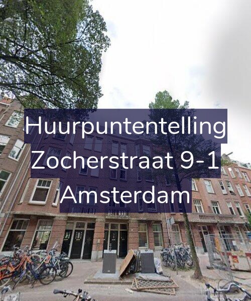 Foto gevel Huurpuntentelling voor Zocherstraat 9-1, Amsterdam