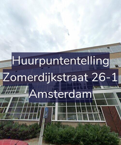 Foto gevel Huurpuntentelling voor Zomerdijkstraat 26-1, Amsterdam