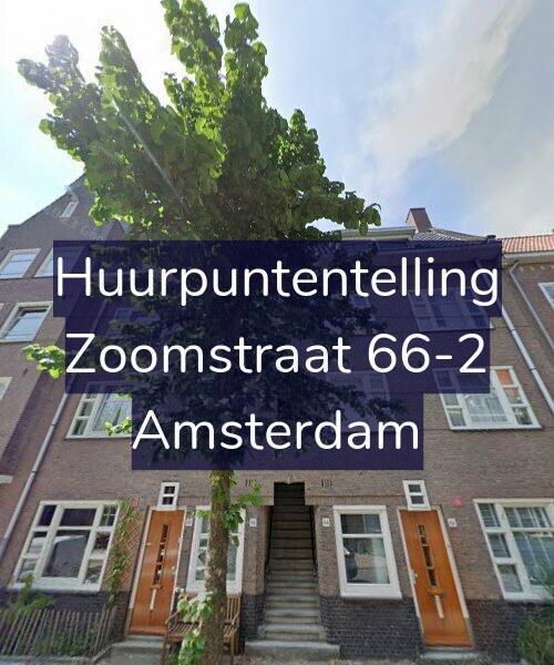 Foto gevel Huurpuntentelling voor Zoomstraat 66-2, Amsterdam