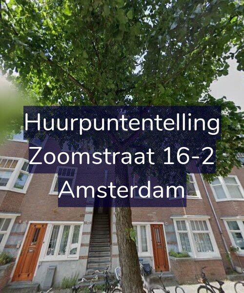 Foto gevel Huurpuntentelling voor Zoomstraat 16-2, Amsterdam