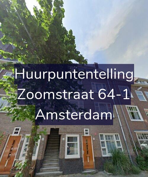 Foto gevel Huurpuntentelling voor Zoomstraat 64-1, Amsterdam