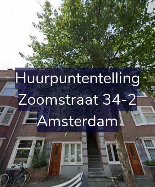 Foto gevel Huurpuntentelling voor Zoomstraat 34-2, Amsterdam
