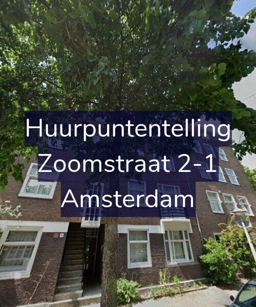 Foto gevel Huurpuntentelling voor Zoomstraat 2-1, Amsterdam