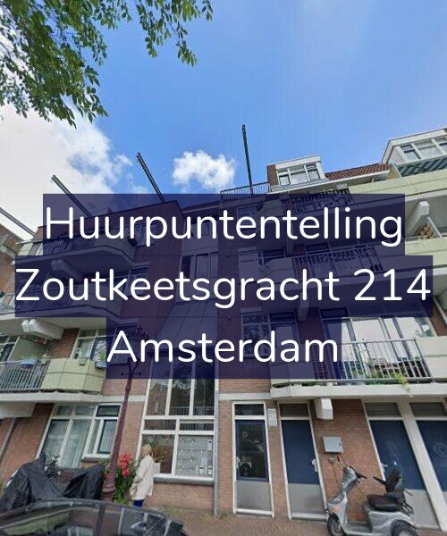 Foto gevel Huurpuntentelling voor Zoutkeetsgracht 214, Amsterdam