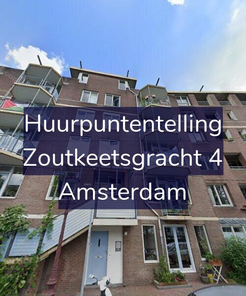 Foto gevel Huurpuntentelling voor Zoutkeetsgracht 4, Amsterdam