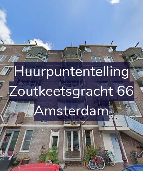 Foto gevel Huurpuntentelling voor Zoutkeetsgracht 66, Amsterdam