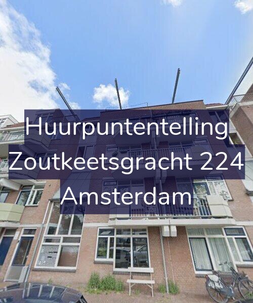 Foto gevel Huurpuntentelling voor Zoutkeetsgracht 224, Amsterdam