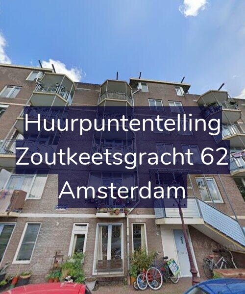 Foto gevel Huurpuntentelling voor Zoutkeetsgracht 62, Amsterdam