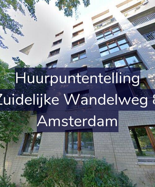 Foto gevel Huurpuntentelling voor Zuidelijke Wandelweg 8, Amsterdam
