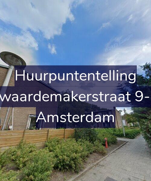 Foto gevel Huurpuntentelling voor Zwaardemakerstraat 9-H, Amsterdam