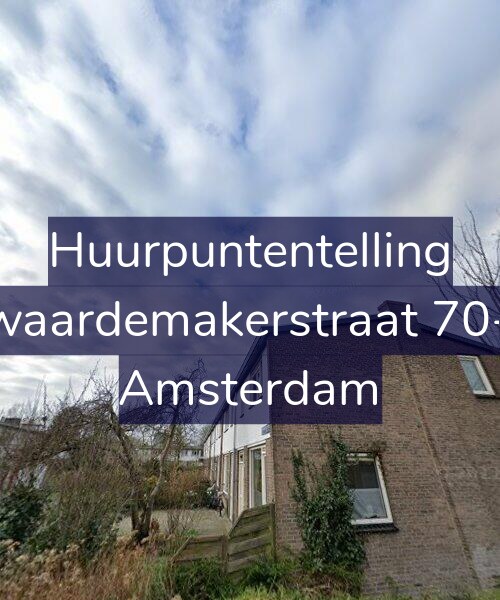 Foto gevel Huurpuntentelling voor Zwaardemakerstraat 70-H, Amsterdam
