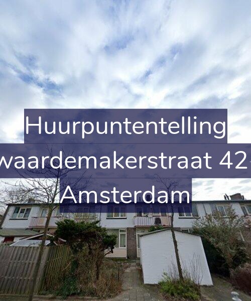Foto gevel Huurpuntentelling voor Zwaardemakerstraat 42-1, Amsterdam