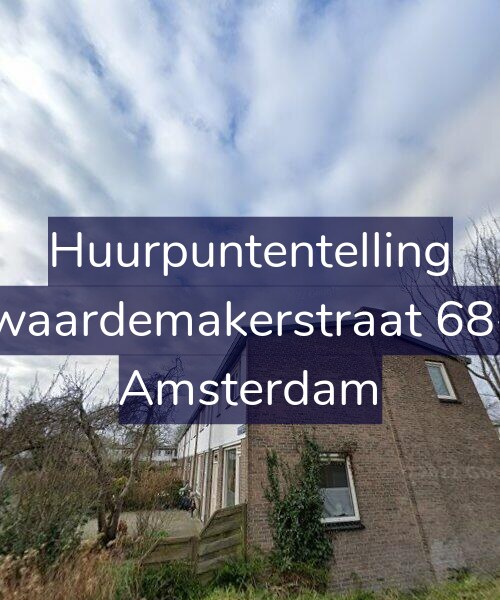 Foto gevel Huurpuntentelling voor Zwaardemakerstraat 68-1, Amsterdam