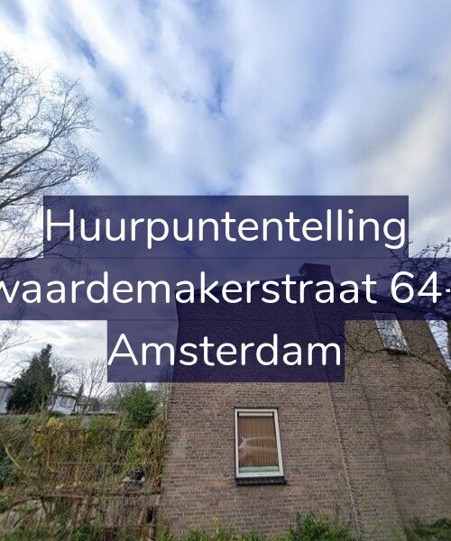 Foto gevel Huurpuntentelling voor Zwaardemakerstraat 64-H, Amsterdam