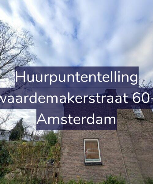 Foto gevel Huurpuntentelling voor Zwaardemakerstraat 60-H, Amsterdam