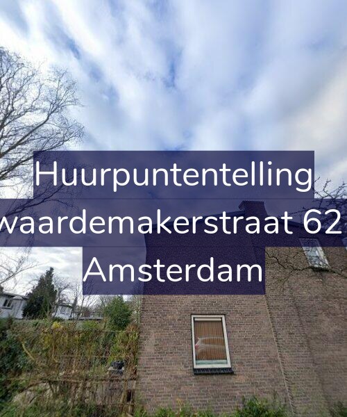 Foto gevel Huurpuntentelling voor Zwaardemakerstraat 62-1, Amsterdam