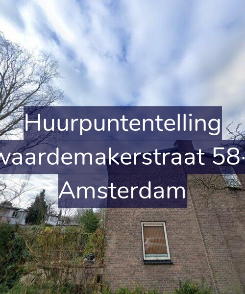 Foto gevel Huurpuntentelling voor Zwaardemakerstraat 58-H, Amsterdam