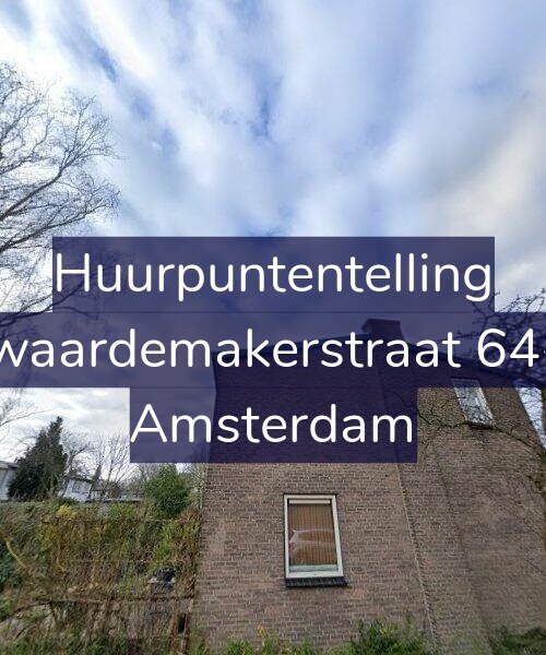 Foto gevel Huurpuntentelling voor Zwaardemakerstraat 64-1, Amsterdam