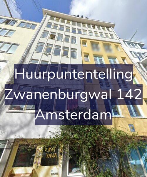 Foto gevel Huurpuntentelling voor Zwanenburgwal 142, Amsterdam