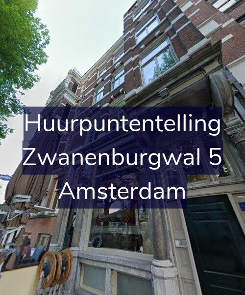 Foto gevel Huurpuntentelling voor Zwanenburgwal 5, Amsterdam