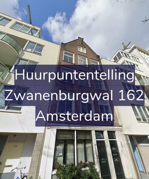 Foto gevel Huurpuntentelling voor Zwanenburgwal 162, Amsterdam