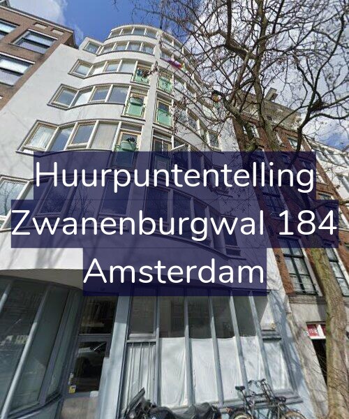 Foto gevel Huurpuntentelling voor Zwanenburgwal 184, Amsterdam