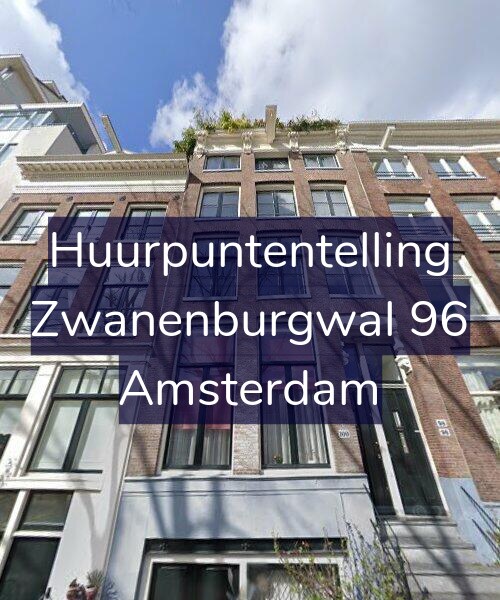 Foto gevel Huurpuntentelling voor Zwanenburgwal 96, Amsterdam