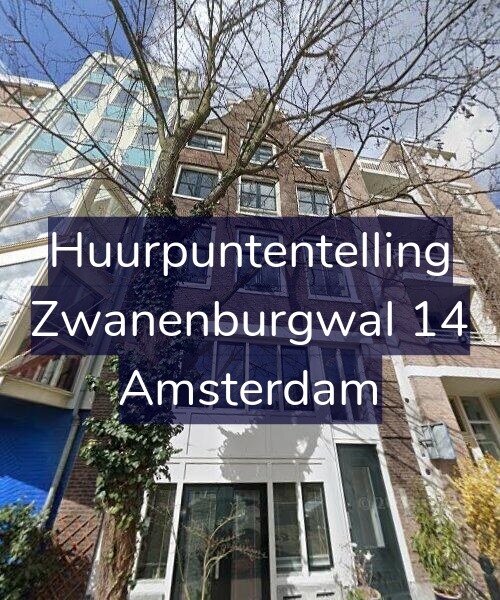Foto gevel Huurpuntentelling voor Zwanenburgwal 14, Amsterdam