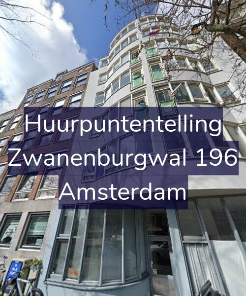 Foto gevel Huurpuntentelling voor Zwanenburgwal 196, Amsterdam