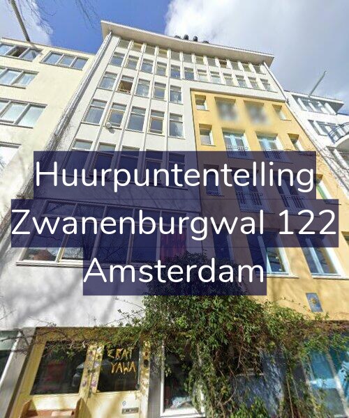 Foto gevel Huurpuntentelling voor Zwanenburgwal 122, Amsterdam