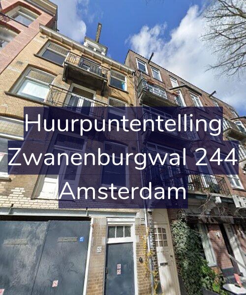 Foto gevel Huurpuntentelling voor Zwanenburgwal 244, Amsterdam