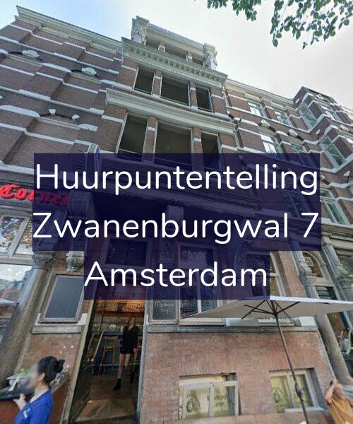Foto gevel Huurpuntentelling voor Zwanenburgwal 7, Amsterdam