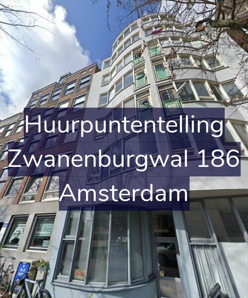 Foto gevel Huurpuntentelling voor Zwanenburgwal 186, Amsterdam