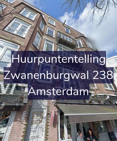 Foto gevel Huurpuntentelling voor Zwanenburgwal 238, Amsterdam