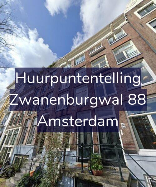 Foto gevel Huurpuntentelling voor Zwanenburgwal 88, Amsterdam