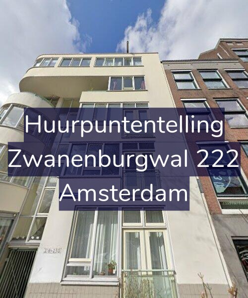 Foto gevel Huurpuntentelling voor Zwanenburgwal 222, Amsterdam