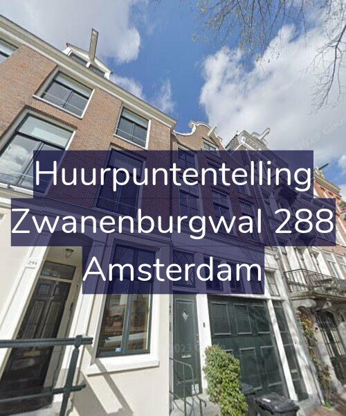 Foto gevel Huurpuntentelling voor Zwanenburgwal 288, Amsterdam