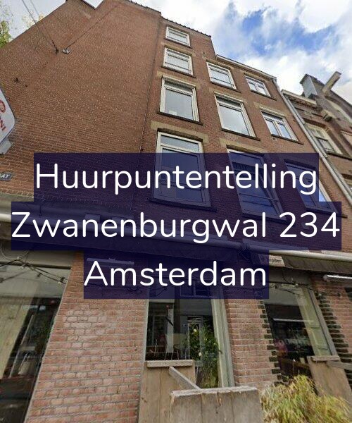 Foto gevel Huurpuntentelling voor Zwanenburgwal 234, Amsterdam