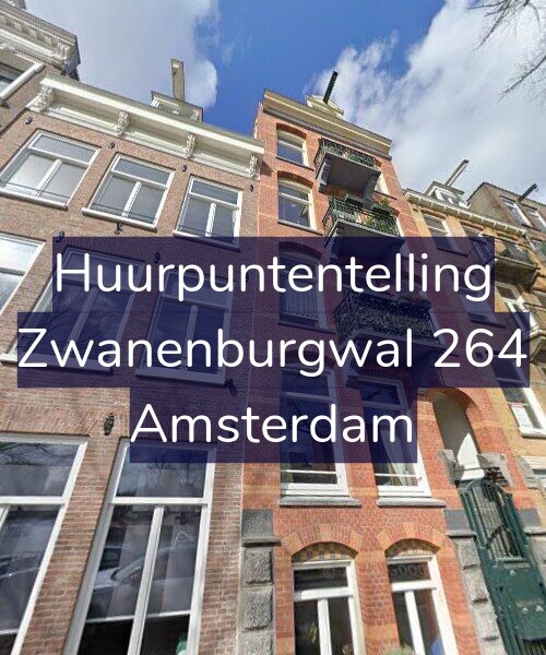 Foto gevel Huurpuntentelling voor Zwanenburgwal 264, Amsterdam