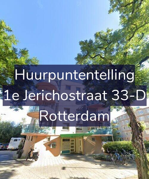 Foto gevel Huurpuntentelling voor 1e Jerichostraat 33-D, Rotterdam