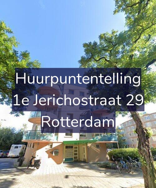 Foto gevel Huurpuntentelling voor 1e Jerichostraat 29, Rotterdam