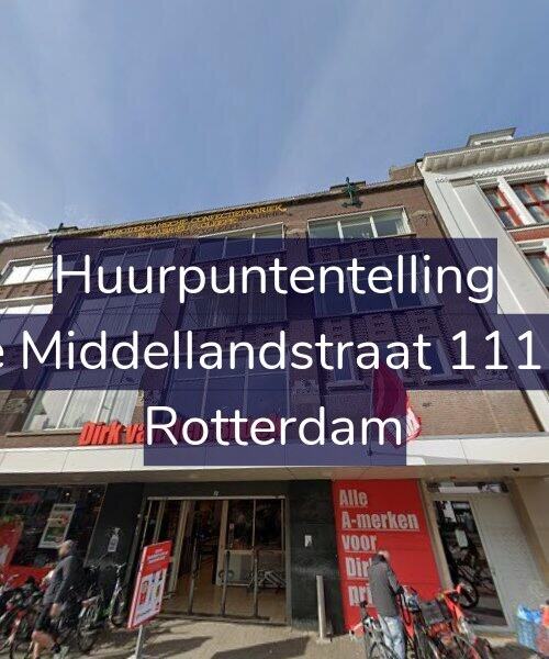 Foto gevel Huurpuntentelling voor 1e Middellandstraat 111-R, Rotterdam