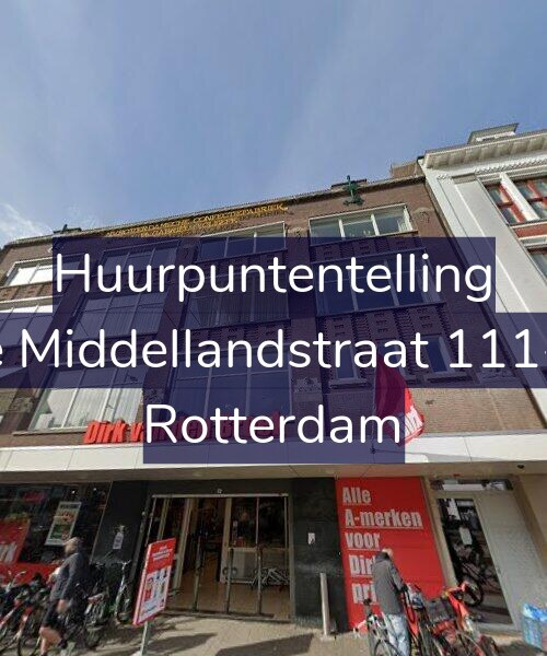 Foto gevel Huurpuntentelling voor 1e Middellandstraat 111-U, Rotterdam
