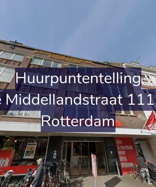 Foto gevel Huurpuntentelling voor 1e Middellandstraat 111-B, Rotterdam