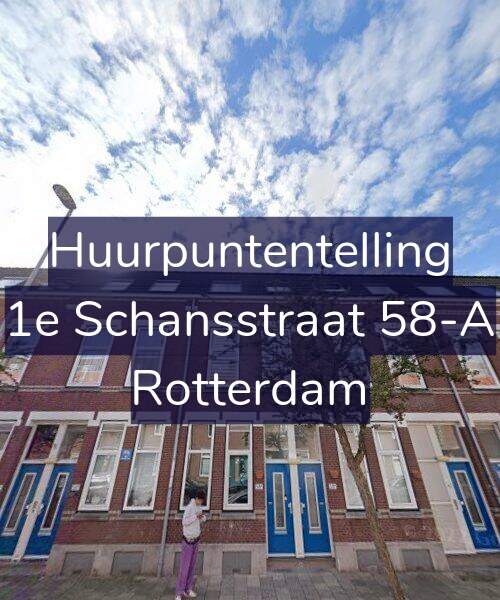 Foto gevel Huurpuntentelling voor 1e Schansstraat 58-A, Rotterdam