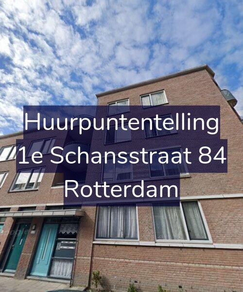 Foto gevel Huurpuntentelling voor 1e Schansstraat 84, Rotterdam