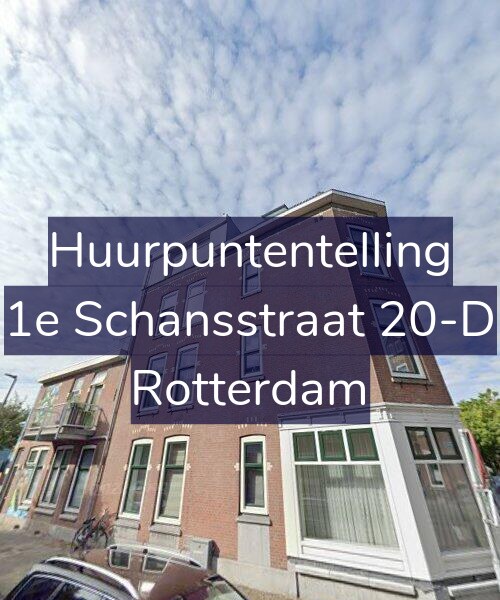 Foto gevel Huurpuntentelling voor 1e Schansstraat 20-D, Rotterdam