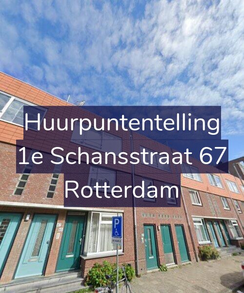 Foto gevel Huurpuntentelling voor 1e Schansstraat 67, Rotterdam