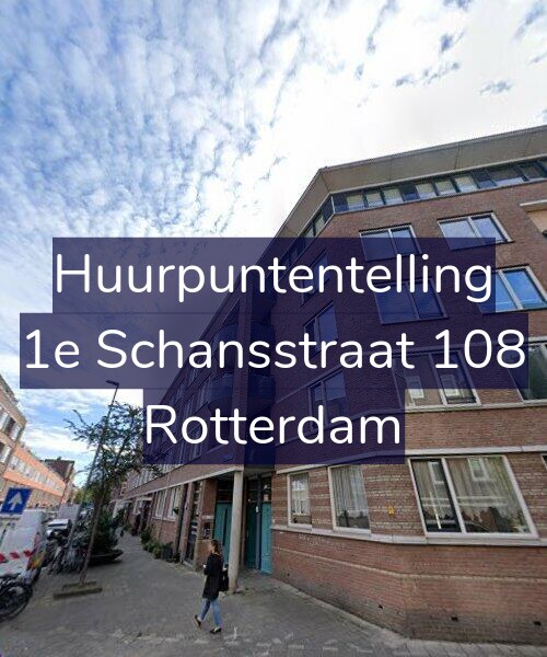 Foto gevel Huurpuntentelling voor 1e Schansstraat 108, Rotterdam