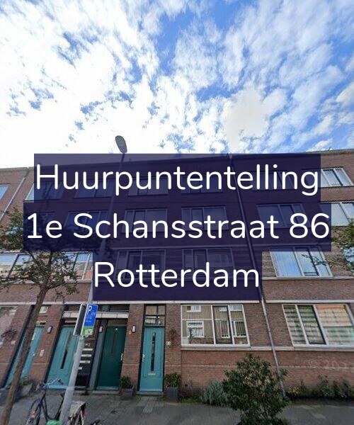Foto gevel Huurpuntentelling voor 1e Schansstraat 86, Rotterdam